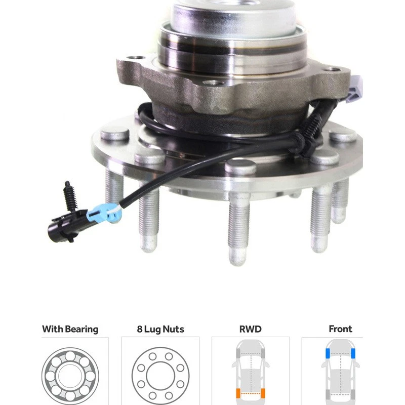 TrueDrive Wheel Hub For 03-17 GMC Savana 2500 3500 4500 Chevrolet Express 2500 - Image 2 of 4