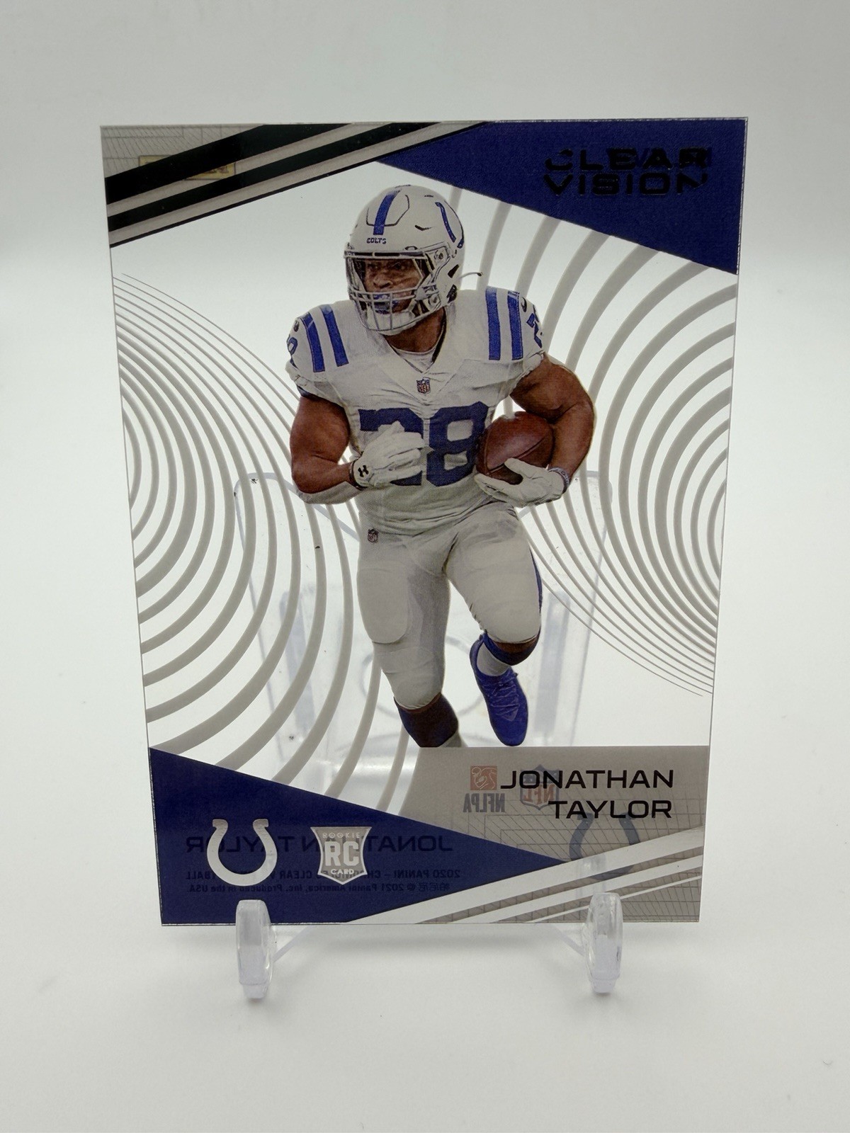 2020 Panini Chronicles #CV-7 Jonathan Taylor Clear Vision Rookies