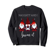 My Gnome It Christmas Three Buffalo Plaid Gnome Sweatshirtfrom JP