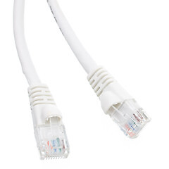 [Pack of 2] Cat5e White Copper Ethernet Patch Cable, Snagless/Molded Boot, PO...