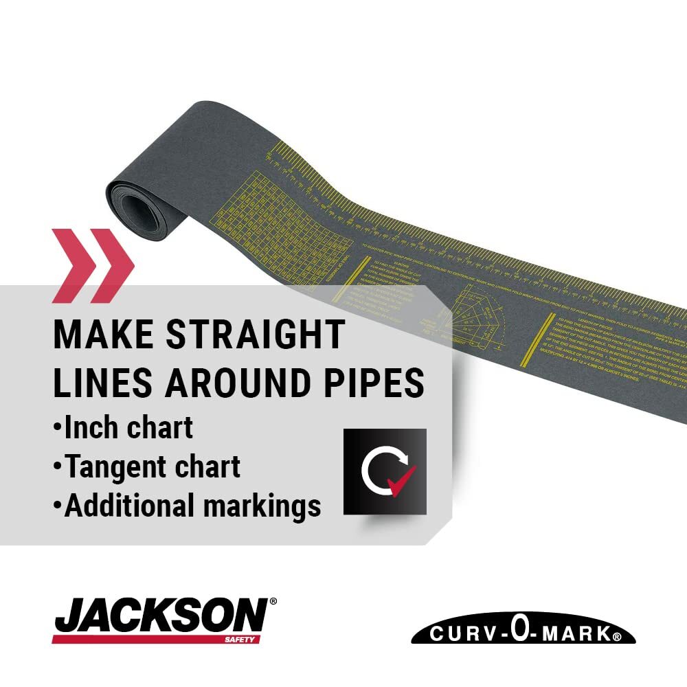 Goldland WELD PROTECT Pipe Wrap Measuring Tool – Flexible Gauge For Pipe Fitters & Welders – Mark Lines & Angles - View #8