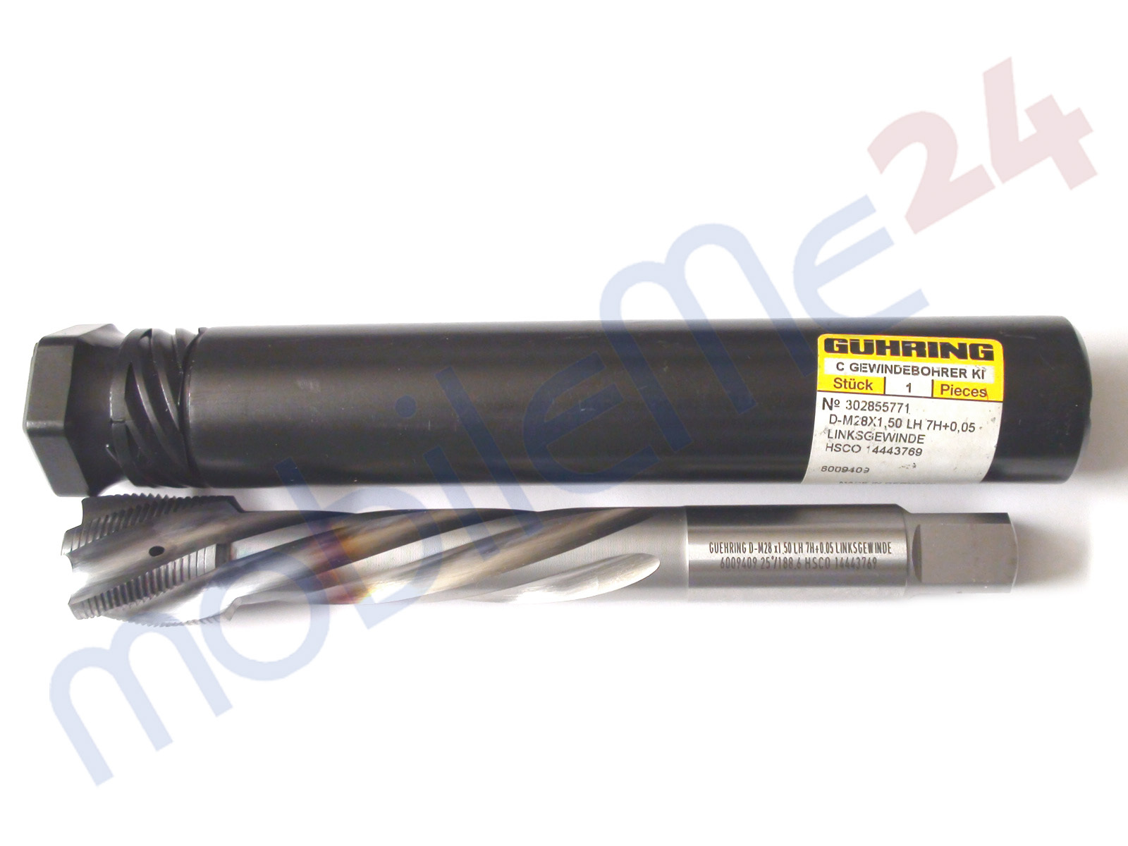 Gühring Machine Reamer Screw Tap M 28x1, 5+0,05 Left LH Hand Thread