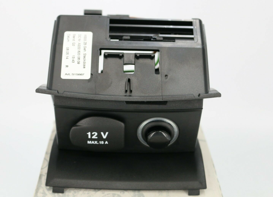 MERCEDES-BENZ S W222 Buchsengehäuse Mittelkonsole hinten A2228200609