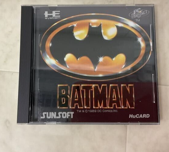BATMAN NEC PC Engine Hucard SUNSOFT W/ case manual | eBay