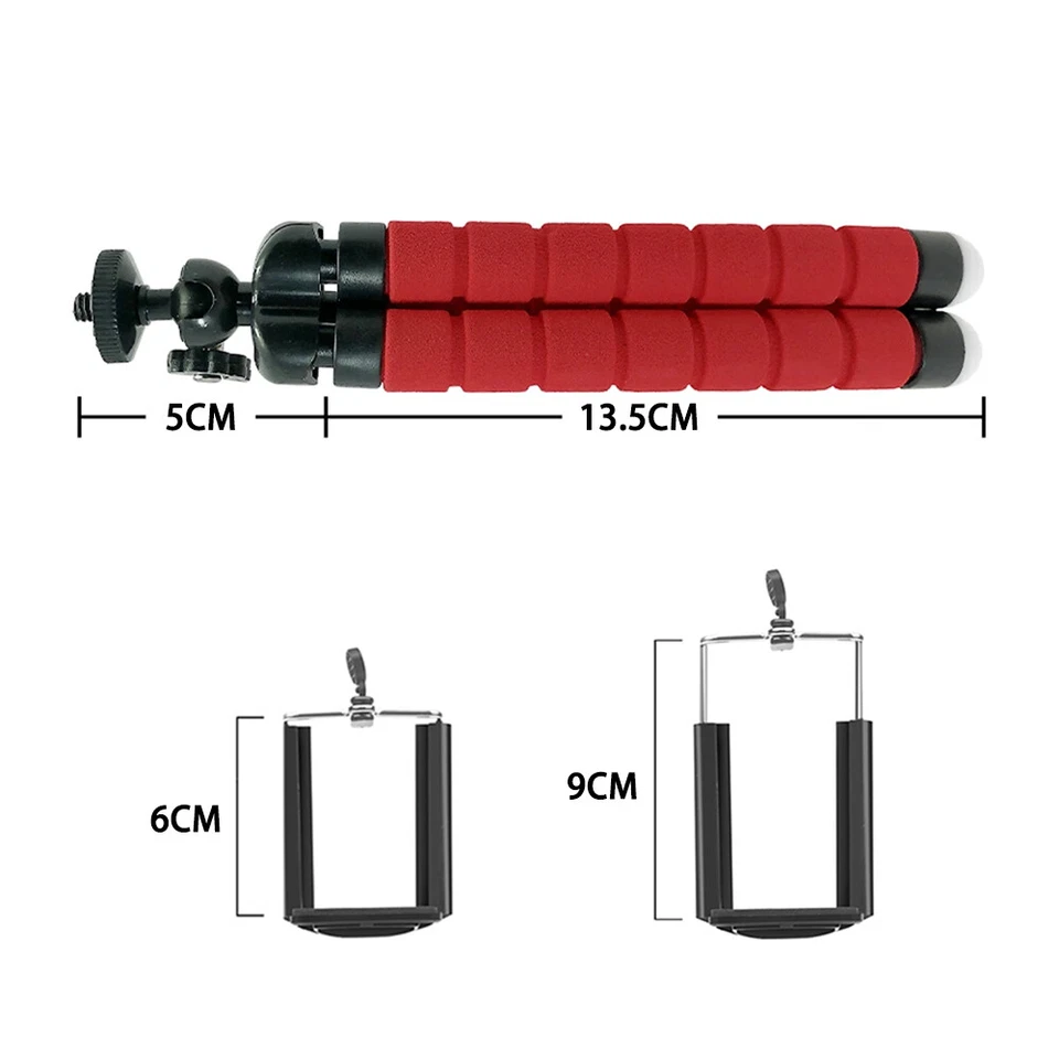 Mobile Phone Octopus Tripod Flexible Selfie Stand Portable Desktop Holder - Image 4 of 4