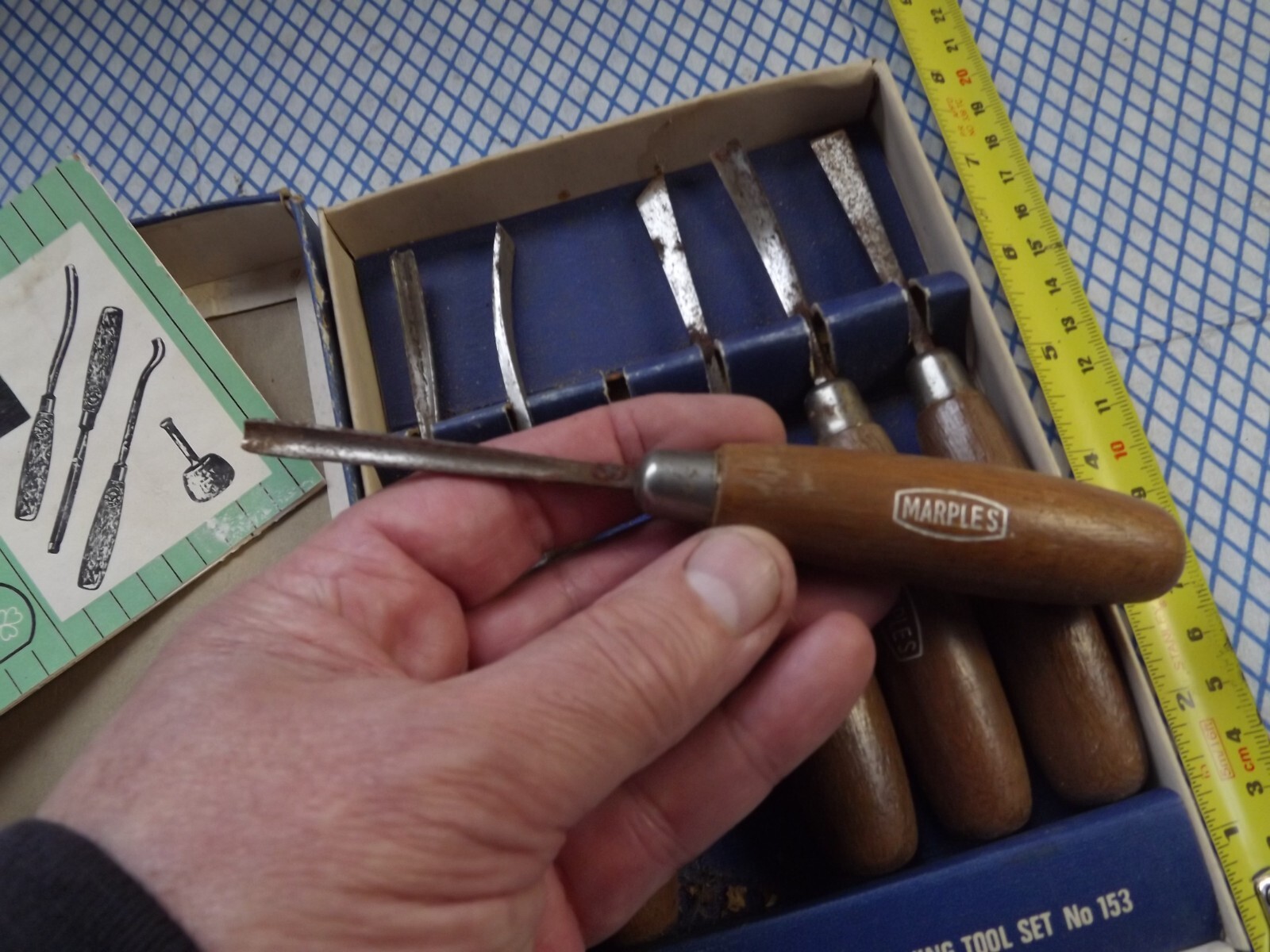 Vintage Marples Wood Carving Chisels Tools No 153 Made In England eBay