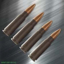 (4) FOUR AK47 Bullets Vinyl Decal Sticker For Car Laptop Skateboard AK-47 Bullet