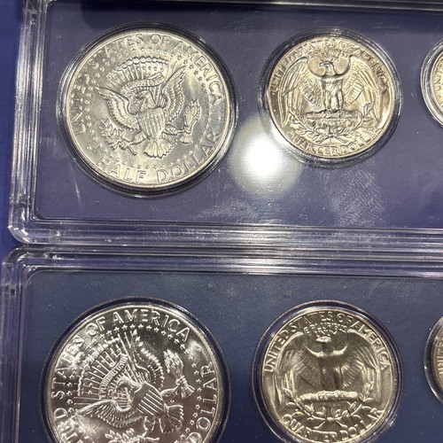 Lot Of 4 1965 US Special Mint Sets Silver Half Genuine Govt Case Box& Holder SMS - Picture 15 of 19
