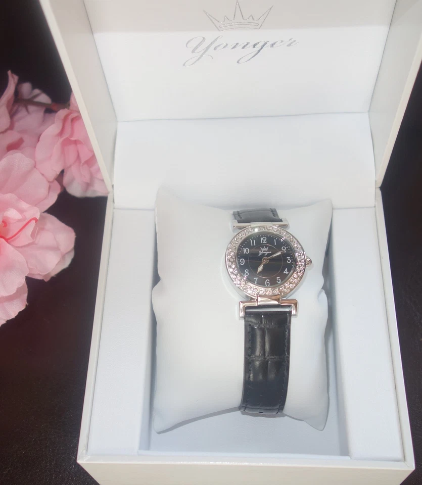 Reloj Yonger and Bresson Ligne Intemporel Cristal Cuero DCC 1484/31 Nuevo Foto 2 de 4