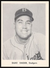 1956 Jay Publishing Dodgers WS Picture Pack Baseball Duke Snider JP80