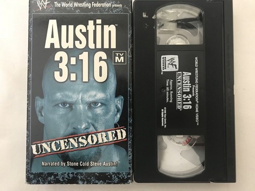 WWF - Austin 3:16 Uncensored VHS 1998 - WWE WCW Rare Original Video! Stone Cold! - Picture 2 of 4