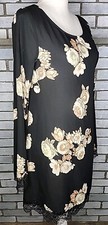 Forever 21 Junior’s Long Sleeve Sheer Floral Shift Dress Size Small Beach Cover