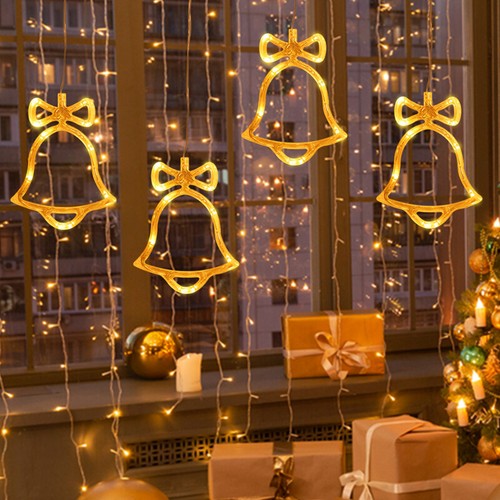 Christmas LED Fairy Lights Window Decor Hanging String Lights Xmas Party Lamp - Picture 23 of 26
