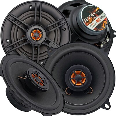 2x Audiobank 5.25'' 450 Watt Max Power 2-Way Car Audio Stereo Coaxial Speaker