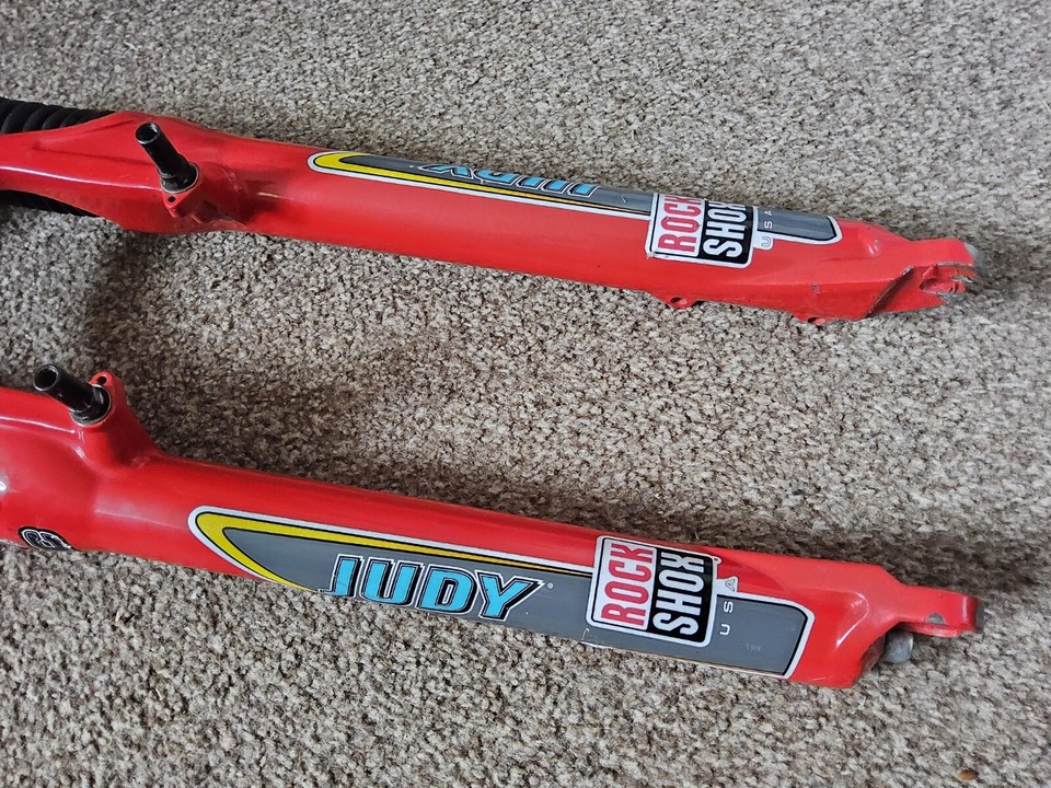 ROCKSHOX JUDY XC THREADLESS SUSPENSION MOUNTAIN BIKE FORKS eBay