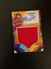 2023 Topps Bo Naylor World Baseball Classic Relic Orange Jersey Autograph 18/25