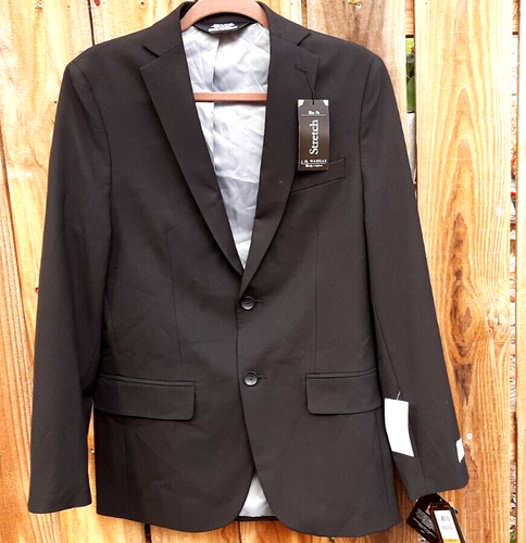 J.M. HAGGAR Men's Black Slim Fit Suit Jacket Joe III ~ 36 Regular ~ NWT