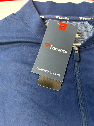 Fanatics Navy NFL Houston Texans Iconic Clutch Modern 1/4 Zip Jacket Mens Size S - Picture 7 of 10