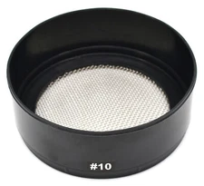 Sieve, Mesh Size 10 - 2mm Openings - Stainless Steel, Plastic Frame - Eisco Labs