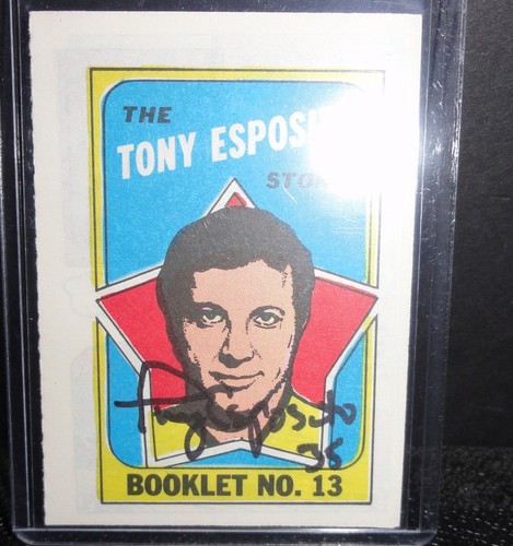 TONY ESPOSITO SIGNED 1971-72 Topps Hockey Booklet - 第 1/5 張圖片