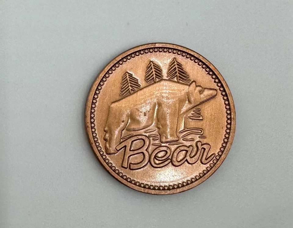 Bear Archery Bow Medallion Copper