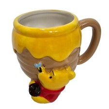 Cute Winnie The Pooh Honey Pot Ceramic 3D Sculpted Large Coffee Mug Disney Cup