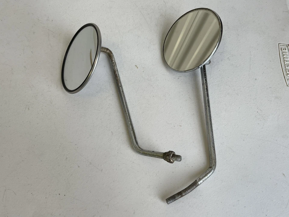 2 espejos retrovisores cromados vintage para motocicleta Toyo Suzuki SideJapan japonés Old School Foto 2 de 4