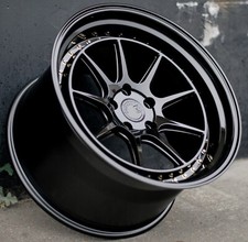 4 Pcs 18x10.5 5x114.3 22 Aodhan Dsx Gloss Black 18 Inch Concave Wheels Set