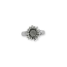 Sunflower Jewelry Sterling Silver Handmade Sunflower Ring SFTX2-R