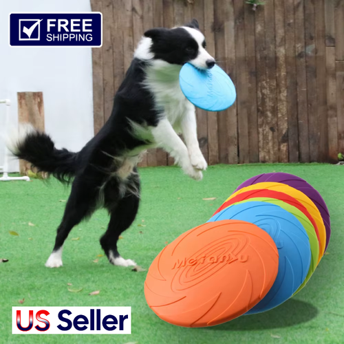 Multicolor Dog Frisbee Toy, Bite-Resistant, Outdoor Flying Disc, Pet Interactive