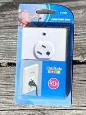 Child Safe S-4461 SWIVEL OUTLET COVER KEEPS OUTLETS SAFELY COVERED WHITE A B