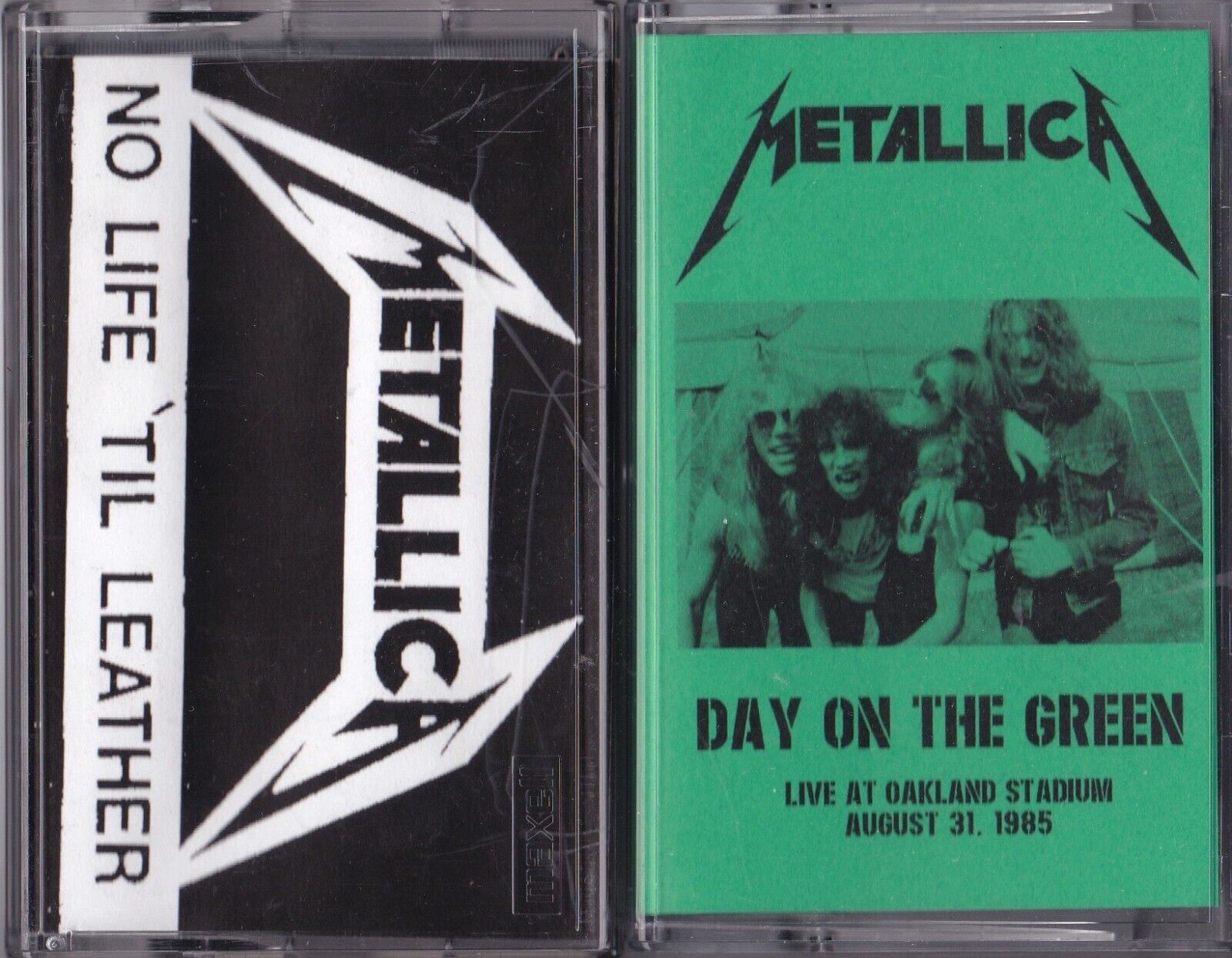METALLICA Lot of 2 Rare CASSETTES: No Life Til Leather + Day On The Green THRASH