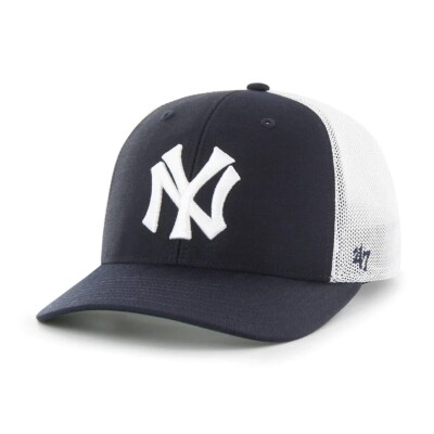 New York Yankees '47 Brand Mesh Stretch Fit Mens Hat Brand New