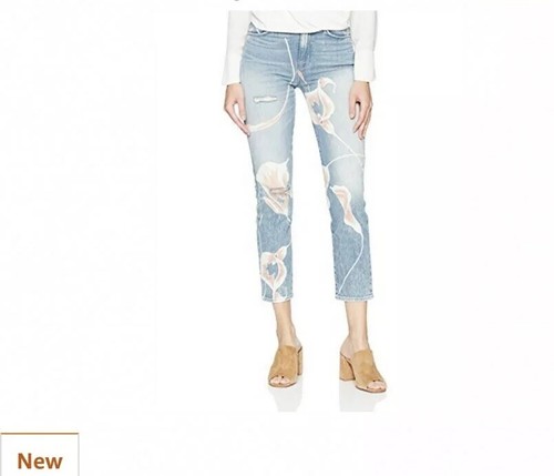 HUDSON Size 23 BLOOM ZOEEY HIGH-RISE WOMENS STRAIGHT LEG JEAN - Picture 2 of 8