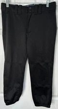 Rip-It Womens Black Elastic Waist Athletic Padding Softball Jogger Pants Size M