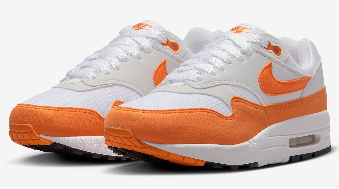 Nike Air Max 1 'Safety Orange' White DZ2628-002 Women's Size Nike Air Max 1 'Safety Orange' White DZ2628-002 Women's Size