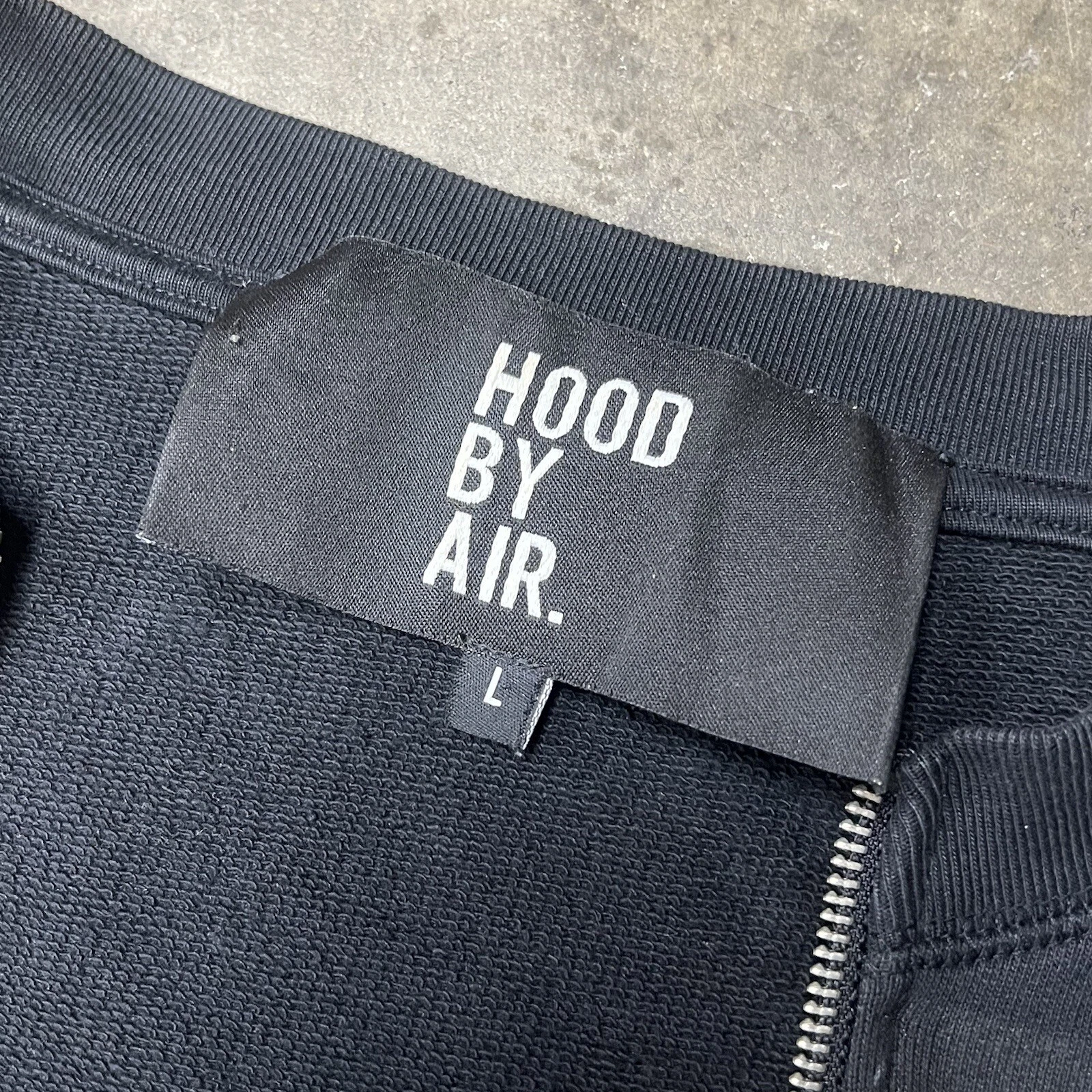 HBA (HOOD BY AIR) HBA FW15 Cappuccio grande ad aria per facce doppia cerniera