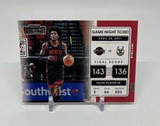 2021-22 Panini Contenders Kevin Porter Jr. Game Night Ticket #14