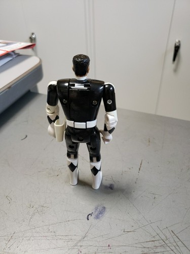 Mighty Morphin Power Rangers Flip Head Black Ranger 5" Figure Bandai 1993 - Picture 8 of 8