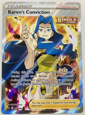 Pokemon Chilling Reign Karen's Conviction Full Art Trainer 193/198