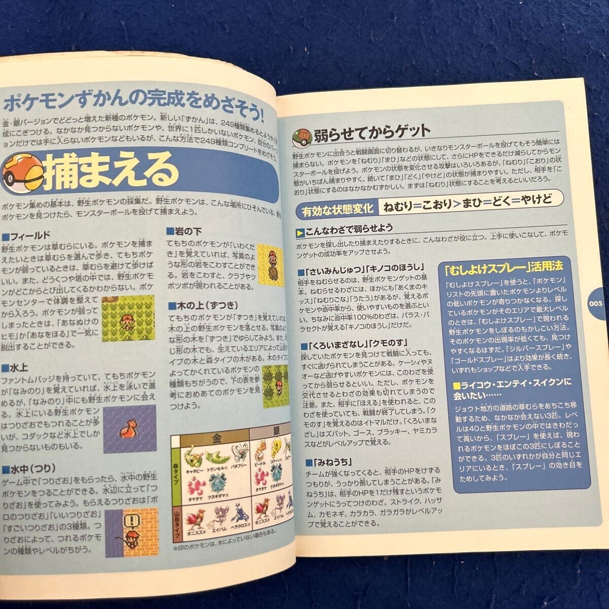 Pokemon Gold Silver monster encyclopedia art book GB Japan Pokemon Gold Silver monster encyclopedia art book GB Japan