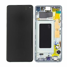 Samsung LCD Vetro Schermo Display Touch Screen Galaxy S10 G973F Originale Bianco