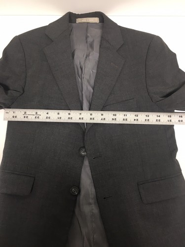 Nordstom Classic Boy's Gray Sport Coat Jacket Blazer Back Side Vents Size: 10R - Picture 7 of 12