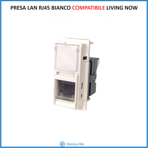 Bticino Living Now COMPATIBILE BIANCO Placca Supporto Presa USB Spia Led Cover - Foto 13 di 42
