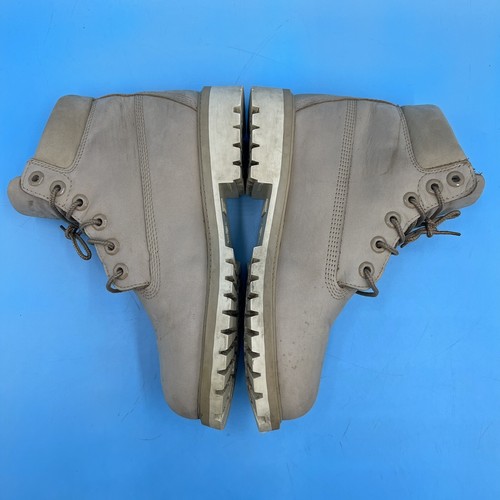 Timberland Junior Ragazzi 6" Premium Stivali Croissant Beige A1KOU - UK 4 / EU 37 - Foto 9 di 14