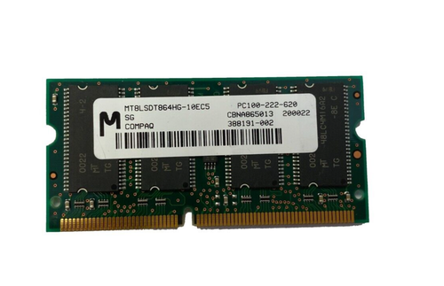 64 MB MEMORIA PORTÁTIL PC100 3.3V SDRAM 144 PINES SODIMM RAM IBM HP Compaq Toshiba - Imagen 1 de 1