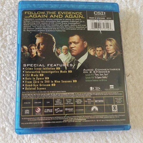 CSI: Crime Scene Investigation - Season 9 (Blu-ray) - Picture 2 of 3
