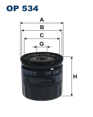 FILTRON OP 534 OIL FILTER FOR CASE IH CHERY CHRYSLER DODGE JEEP NEW HOLLAND PLYMOU