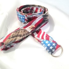 Lanyard Patriotic EAGLE 'n Flag Men Women Kids Neck Strap for Keys  id Badge
