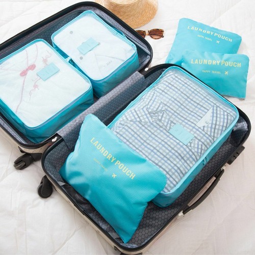 6x Set Travel Storage Bag for Clothes Luggage Packing Cube Organizer Suitcase US - Picture 6 of 19